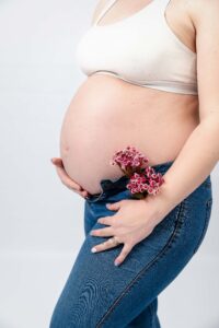 Pregnant parent during a relaxed maternity portrait by JDL Photography in Johannesburg